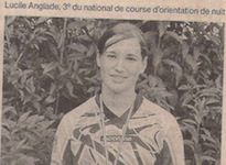 Lucile Anglade, 3e du national de course d'orientation de nuit