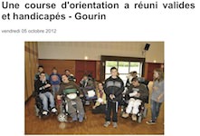 Une course d'orientation a réuni valides et handicapés à Gourin
