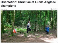 Orientation : Christian et Lucile Anglade champions